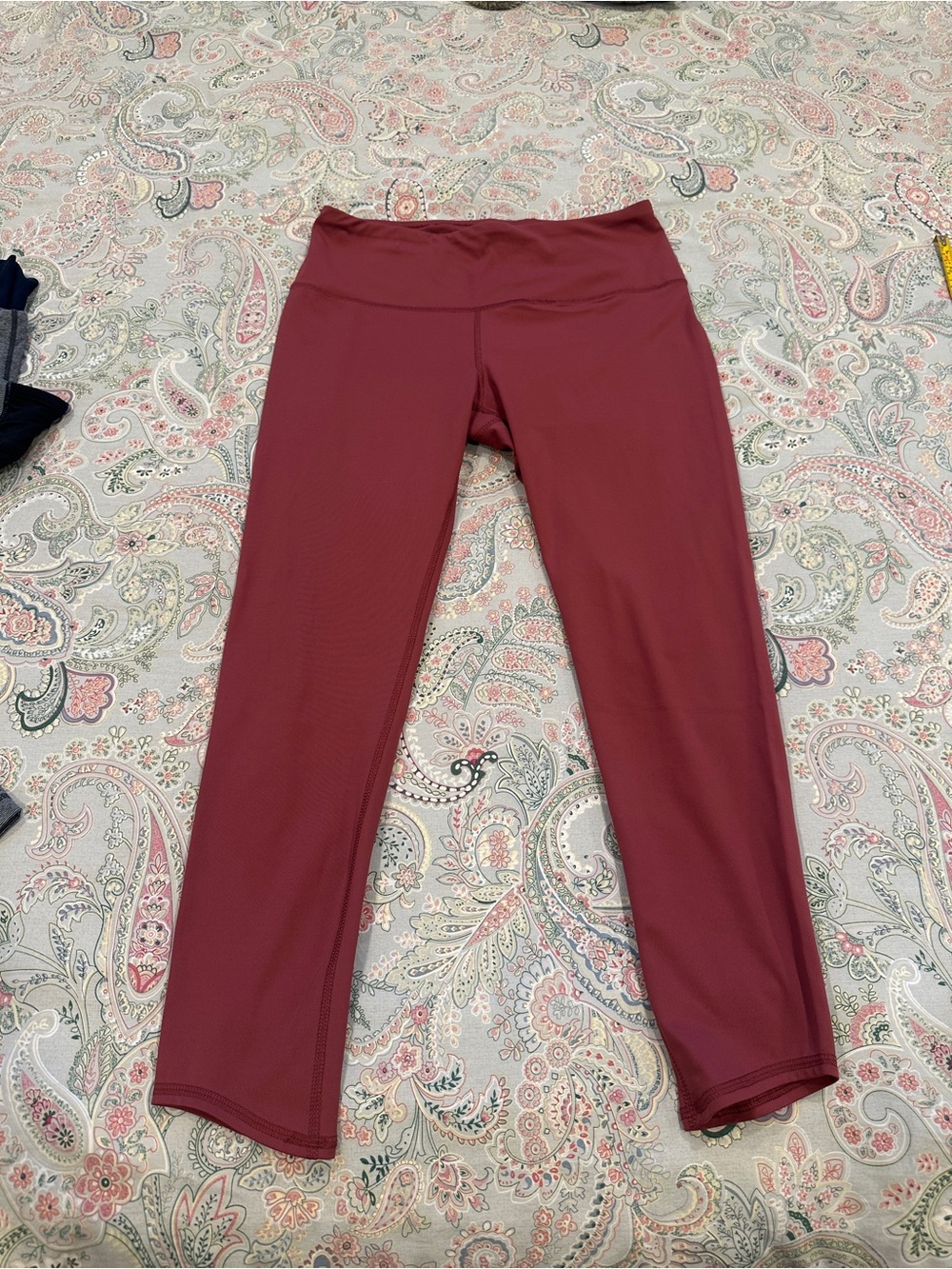 Reflex 90 Degree High-Waist Leggings in Mauve Red
